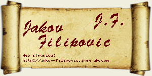 Jakov Filipović vizit kartica